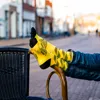 Gelbe Socken
